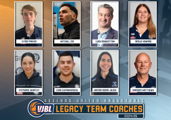 Geelong United Basketball Legacy Team Coaches VJBL