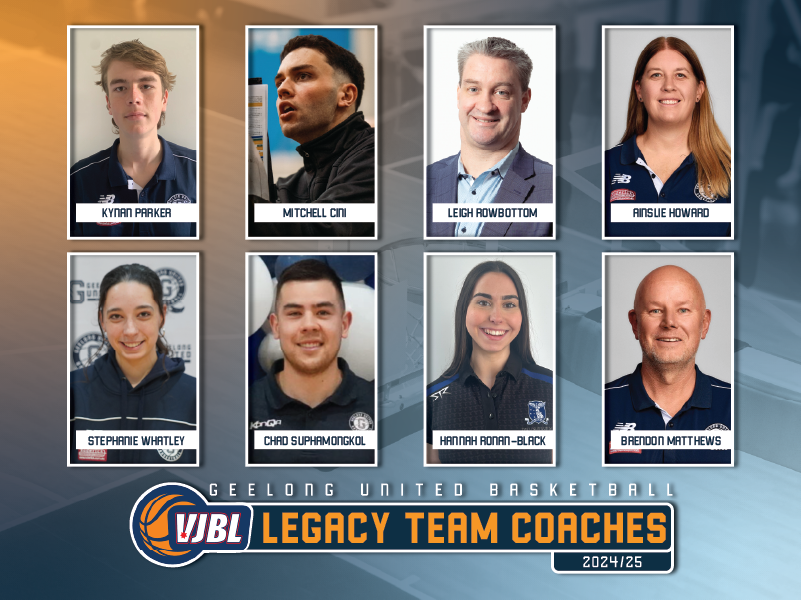 Geelong United Basketball Legacy Team Coaches VJBL