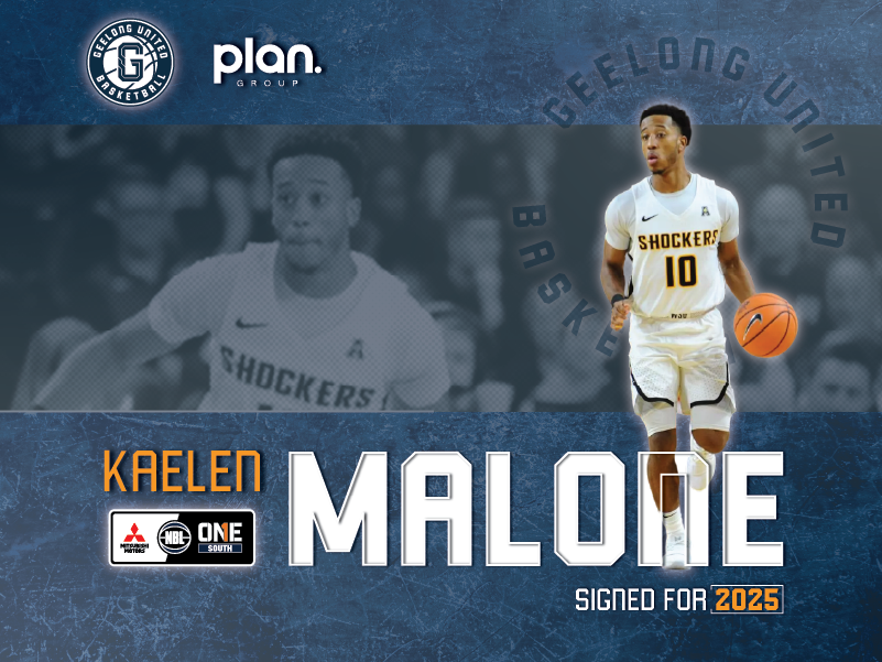 Kaelen Malone Banner Geelong United NBL1 South