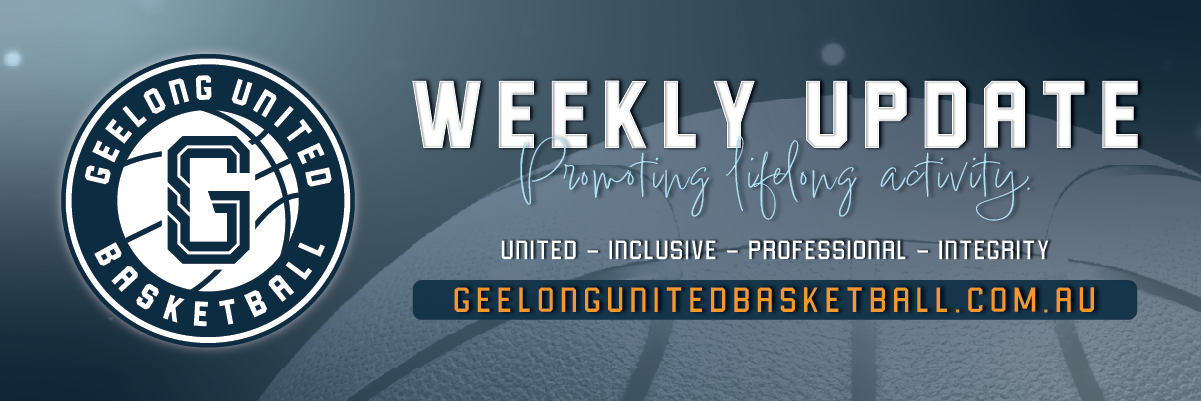 Weekly Update Banner Geelong United Basketball